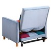 Sleeper Chair Bed With Pillow Single Sofa Chair Bed, 3-in-1 Convertible Single Sofa Chair Bed For Lounge, Bedroom, Living Room, Office Rainbow - 4 of 4