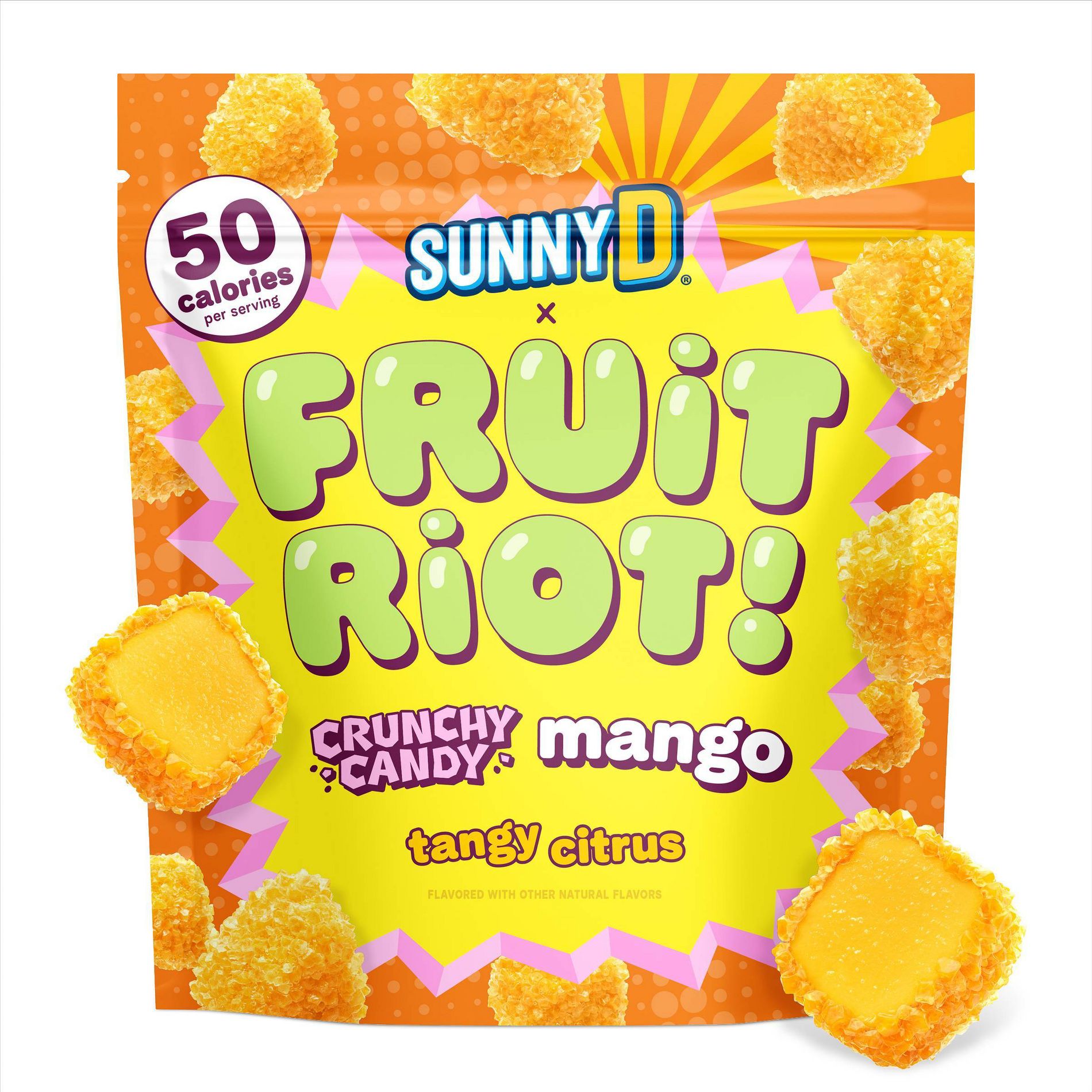 Fruit Riot Crunchy Candy Mango - 8oz