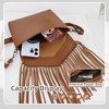 Fringe Crossbody Purse for Women, PU Leather Tassel Hobo Bag Envelope - 4 of 4