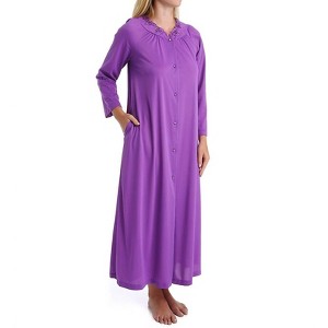 Women's Long Sleeve Button Down Robe - Shadowline Lingerie - 1 of 2