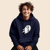 Dalix Giant Ghost Embroidered Hoodie Soft Fleece Hood Sweatshirt Mens - 2 of 4