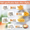 Commercial Vegetable Chopper Stainless Steel French Fry Cutter With 4 Type Blades - 3 of 4