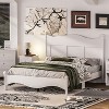 TiramisuBest Queen Size Elegant Design Wood Platform Bed Frame,Retro Style Platform Bed with Wooden Slat Support - 4 of 4