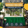 Crown Display 6 pack Disposable Plastic Tableskirts - 29" x 14 Ft ruffled Table Skirt with Adhesive Strip - 6 Count - 3 of 4