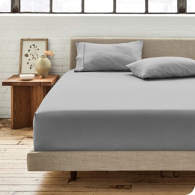 300 Thread Count Organic Cotton Percale Fitted Sheet by Bare Home
