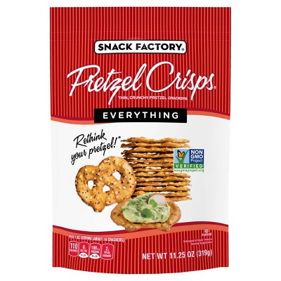 Pretzel Crisps Everything Flavored Pretzel Crackers - 11.25oz