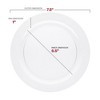 Smarty Had A Party Clear Economy Round Plastic Dinnerware Value Set - 120 Sets - 4 of 4