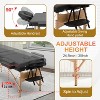 FDW Massage Table 73 Inch Heigh Adjustable 2 Fold Portable Massage Table W/Sheet Cradle Cover 2 Bolster Hanger Facial Salon Tattoo Bed - 3 of 4