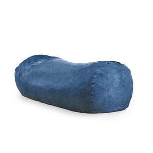 Christopher Knight Home Larson Faux Suede 8-Foot Lounger Beanbag - Blue