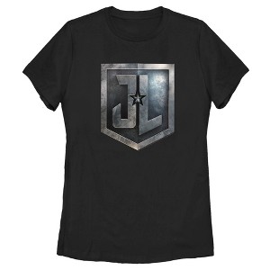 Women's Zack Snyder Justice League Stone Shield Logo T-Shirt - 1 of 4