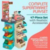 Kids Pretend Play Supermarket Playset – 47-Piece Interactive Grocery Store with Scanner, Credit Card Reader, Cart & Weighing Scale - 2 of 4