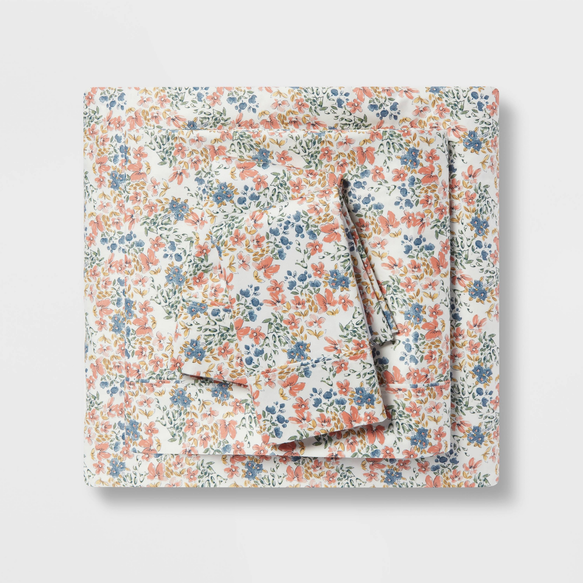Queen Printed Performance 400 Thread Count Sheet Set Ditsy Floral - Threshold™