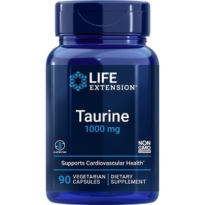 Taurine 1000 mg by Life Extension  -  90 VegCap - 1 of 2