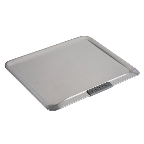 Rachael Ray Nonstick Bakeware with Grips, Nonstick Cookie Sheet / Baking  Sheet - 11 Inch x 17 Inch, Gray with Orange Grips