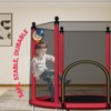 VYNXARIA 140CM Red Trampoline with Safety Net and Basketball Hoop for Outdoor Fun - 2 of 4