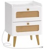 Nightstand End Table Side Table Bedside Table 17.7"L x 15.7"W x 23.6"H - 3 of 4