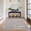 Abstract Washable Area Rug Non-Slip Throw Rug with Rubber Back, Low Pile Stain Resistant Boho Geometric Carpet for Living Room, Bedroom Dining Room - 3 of 4