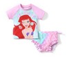 Disney Princess Belle 2 Piece Tankini Swimsuit Set Toddler Girl Rash Guard UPF 50+ Swimwear Summer Ruffle Swim Suit - 2 of 4