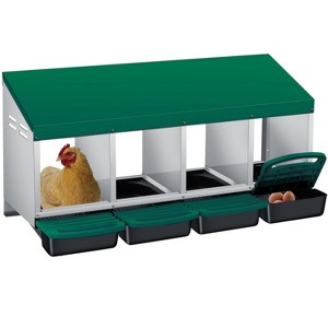 GustoWave Roll-Away Nesting Boxes for Chickens Coop - 1 of 4