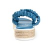 Journee Collection Womens Knowles Tru Comfort Foam Espadrille Platform Sandals Blue 11 - 3 of 4