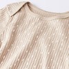 Baby 2pc Wide Ribbed Top & Bottom Set - Cloud Island™ Beige - image 3 of 3