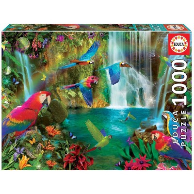 Educa Borras Tropical Parrots 1000 Piece Jigsaw Puzzle