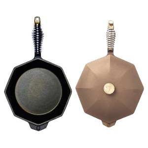 FINEX 8" Cast Iron Skillet & FINEX 12" Cast Iron Skillet & Lid - 1 of 4