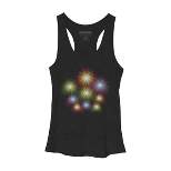 Women's Design By Humans July 4th Fireworks Display By  Racerback Tank Top