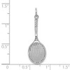 Black Bow Jewelry 14k White Gold Tennis Racquet Pendant - 4 of 4