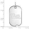 Black Bow Jewelry 14k White Gold Pittsburgh Panthers NCAA Pendant - 2 of 3