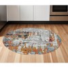 2' X 3' Blue Orange And Gray Area Rug - 2 of 4