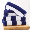 100% Cotton Cabana Striped 4 Pack Oversized Beach Towels - Great Bay Home - 2 of 4