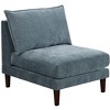 NicBex Couches for Living Room 6pcs Modular Sectional Sofa Set Modern Upholstered Sofa Couch 4x Armless Chairs 2x Ottomans, Grayish - 4 of 4