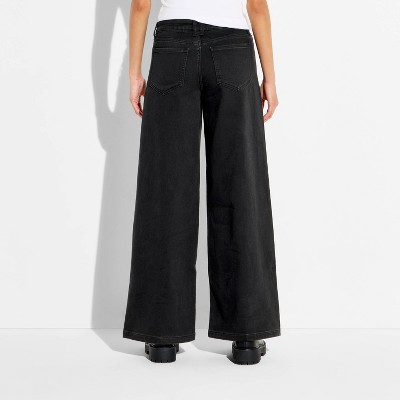 Women's Mid-Rise Lowkey Wide Leg Jeans - Wild Fable™