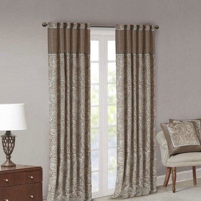 MAYEERTY Jacquard Curtain Panel Pair(2 Pcs Window Panels)