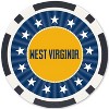 MasterPieces Casino Style 100 Piece Poker Chip Set - NCAA WVU Mountaineers - 4 of 4