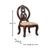 CAVINAS 23" Chateau De Ville Dining Chairs,Set of 2,Luxury Traditional Chairs with/without Armrest,Formal Dining Room Chairs,Vintage,Oval Backrest - 3 of 4