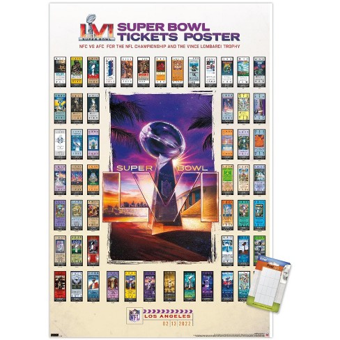 Trends International NFL Kansas City Chiefs - Super Bowl LVII Champions Framed Wall Poster Prints Black Framed Version 14.725 x 22.375