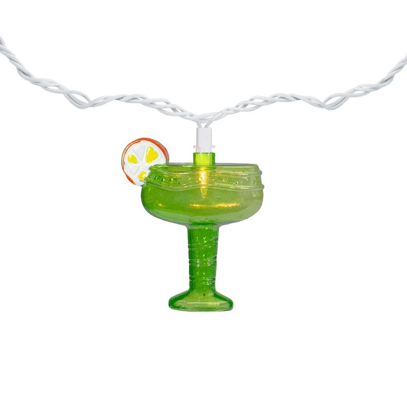 Northlight 10-Count Mixed Cocktail Drink Summer Patio Light Set - 7.5 ft White Wire, 4 of 6