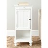 Jezabel 1 Cabinet End Table with Pull Out Tray - White - Safavieh. - 2 of 4