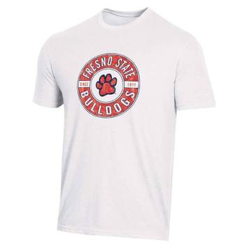 NCAA Fresno State Bulldogs Men's White Biblend T-Shirt