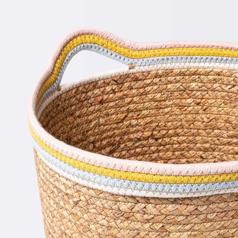 Natural Woven Round Storage Bin with Coiled Rope Handle - Cloud Island&#8482; L, 4 of 6