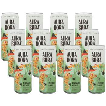 Aura Bora Lemongrass Coconut Sparkling Water - Case of 12/12 oz
