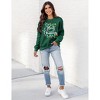 Coolmee Merry Christmas Sweatshirts for Women Crew Neck Long Sleeve Pullover Tops Holiday Graphic Shirts - 4 of 4