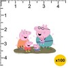 Peppa Pig Muddy Puddle Family 100Ct Sticker Pack Miscellaneous 100 Ct. Sticker Pack - 2 of 4