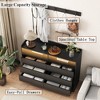 6 Drawer Dresser with LED Lights and Charging Station, Chest of 6 Drawers with Open Space, Storage Cabinet for Bedroom, Living Room, Hallway - 4 of 4