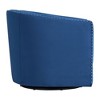 Picket House Furnishings Alba Swivel Chair Navy: Upholstered Accent, Modern Velvet, Living Room Furniture - image 3 of 4