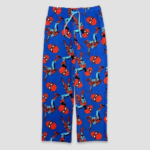 Men's Spider-Man Knit Pajama Pants - Royal Blue - image 1 of 3