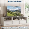 70 inch TV Stand for 80" TVs, Mid Century Modern Entertainment Center with Storage Drawer & Open Shelves,for Living Room - 2 of 4