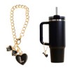 Unique Bargains Heart Bow Water Cup Pendant 1 Pc - 3 of 4